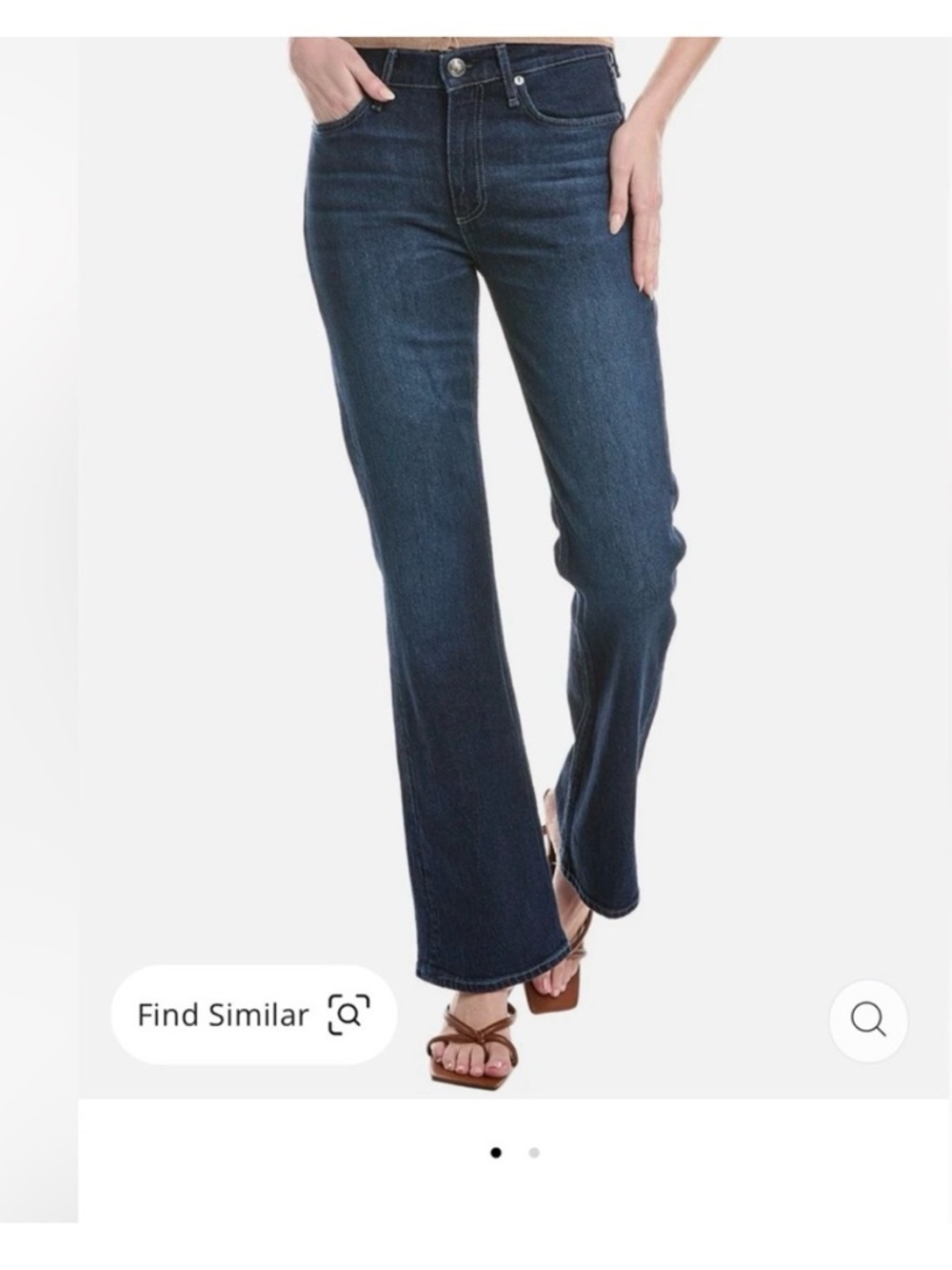 Rag & Bone Peyton bootcut mid rise full length jean, dark wash, Women's